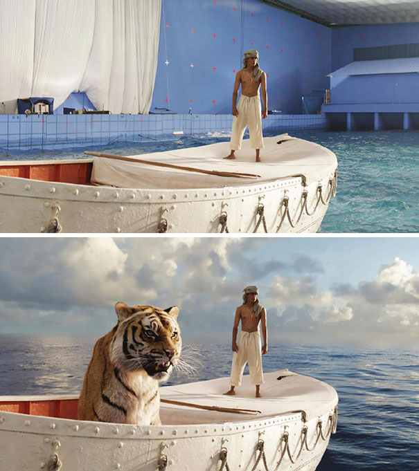 پشت صحنه هایی که فیلم های هالیوود را برایتان بی اهمیت می کند + عکس 4 Life of Pi