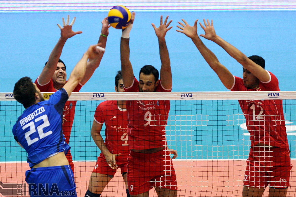 مردان والیبال ایران دو باخت را به ایتالیا تحمیل کردند + عکس 21 رویارویی تیمهای ملی والیبال ایران و ایتالیا