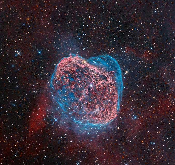 عکس گرمای سوزان سحابی در تصویر «NGC 6888» اثر مارک هانسون از آمریکا