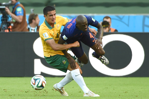  برخورد شدید "برونو مارتینز" از هلند با "تیم کیهیل" از استرالیا