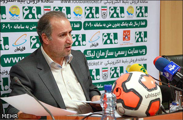 مهدی تاج رئیس سازمان لیگ حرفه ای فوتبال ایران