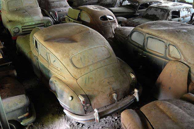 قبرستان خودروهای در جنگل های بلژیک
