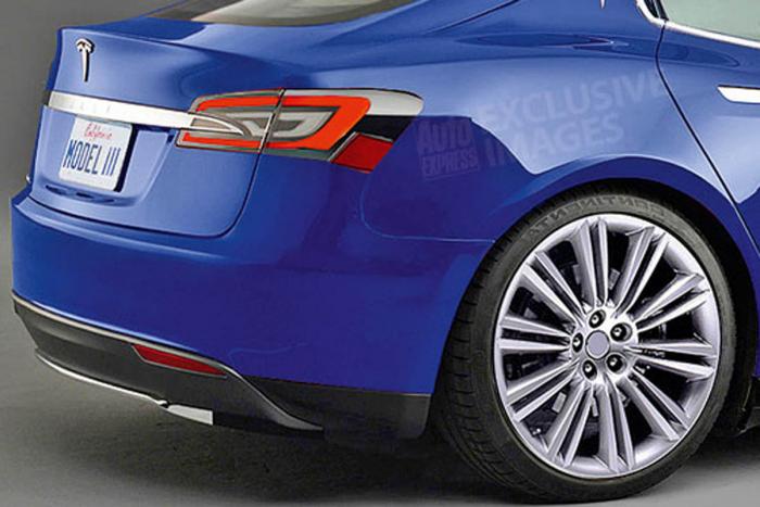 «تسلا 3» براي رقابت با آئودي،مرسدس و BMW به جاده زد + عكس 7 تسلا 3