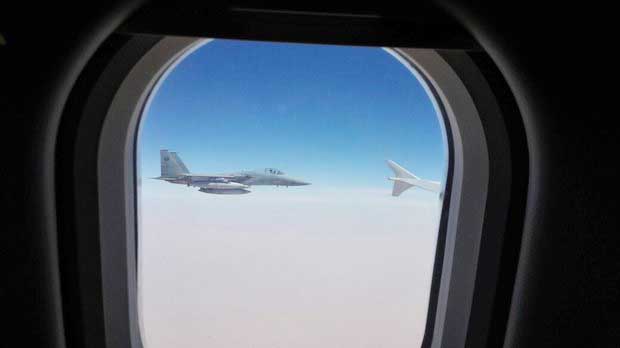 عکس بی توجهی خلبان ایرانی از جنگنده های سعودی