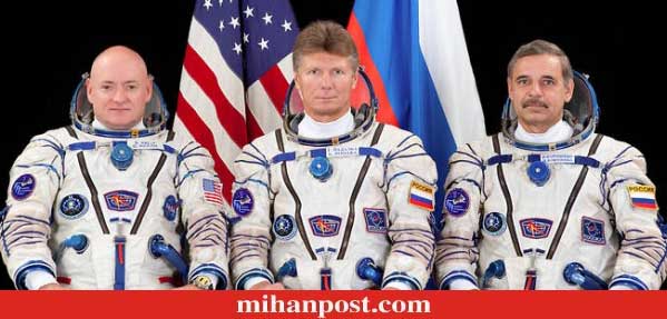 فضانورد آمریکایی و روس