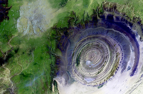 سفری به ۱۰ مکان بکر توریستی و دیدنی دنیا + عکس 10 موریتانی، Richat Structure