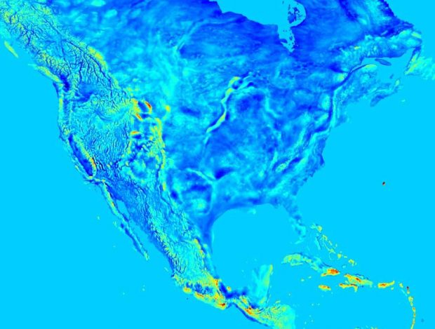 ردیابی نیروی گرانش زمین در نقشه های جدید هوایی ؟ 5 نقشه نیروی گرانش زمین