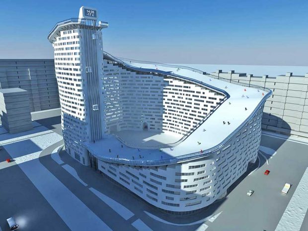 ورزش های زمستانی بر روی ساختمان هایی با معماری عجیب ! 6 ورزش های زمستانی