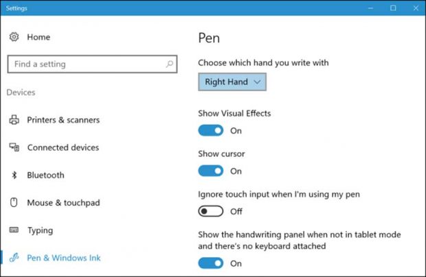 استفاده از دست خط شخصی در ویندوز 10