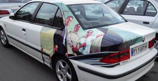 آغاز برخورد پلیس با استیکرهای غیرمجاز خودرو در کشور 2 استیکرهای غیرمجاز خودرو