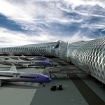 نگاهی به شاهکار معماری فرودگاه بین المللی شنزن چین+عکس 7 به شاهکار معماری فرودگاه بین المللی شنزن چین