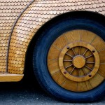 Wooden Volkswagen Beetle Made From Over 50000 Pieces of Oak 3
