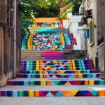 خلاقیت در کاشی کاری و نقاشی خیابانی پله + عکس 14 creative stairs street art 11 1