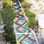 خلاقیت در کاشی کاری و نقاشی خیابانی پله + عکس 3 creative stairs street art 16 1