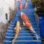 خلاقیت در کاشی کاری و نقاشی خیابانی پله + عکس 6 creative stairs street art 2 1