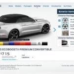 2015 ford mustang convertible configurator rear three quarter