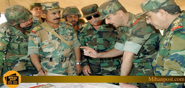 بشار اسد با لباس نظامي