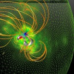 ناسا بزرگترین جرقه خورشیدی سال ۲۰۱۴ را ثبت کرد + عکس و ویدیو 4 solar magnetic field model