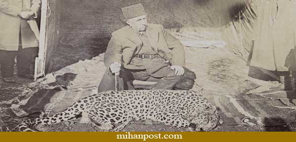 شکار پلنگ توسط مظفرالدین شاه