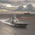 Maritime laser weapons concept art
