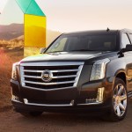 2015 cadillac escalade front three quarters view
