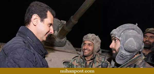 بشار اسد در جبهه