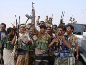 شادماني نيروهاي مردمي شيعه از موفقيت گروه انصار الله در تصرف عدن