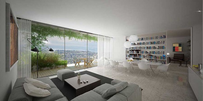 نگاهی به طراحی جالب بلندترین برج سبز جهان در لوزان سوئیس + عکس 5 apartment building tower trees tour des cedres stefano boeri mihanpost 6