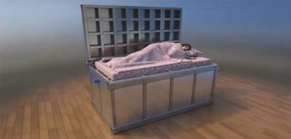 Bed anti earthquake