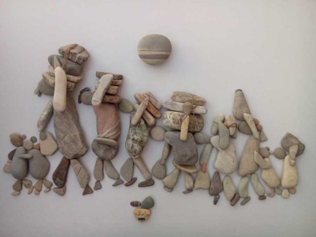 نگاهی به مجسمه های سنگی، جالب و دردناک هنرمند سوری + عکس 10 mihanpost 13