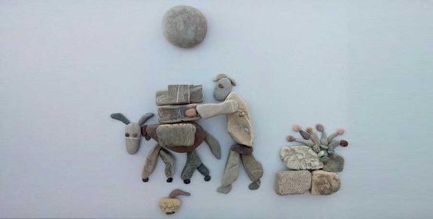 نگاهی به مجسمه های سنگی، جالب و دردناک هنرمند سوری + عکس 3 mihanpost 24