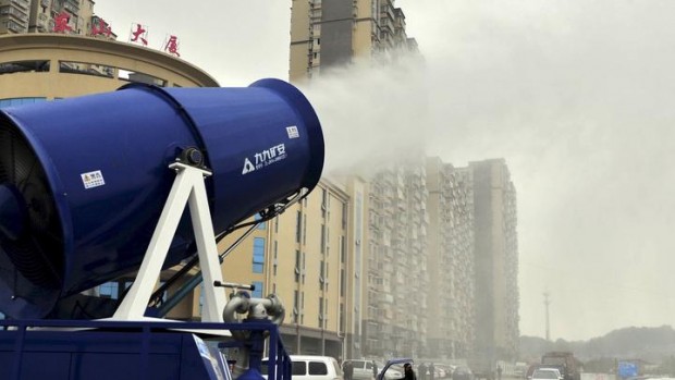 Chinese cities are using this “mist cannon” to shoot 3