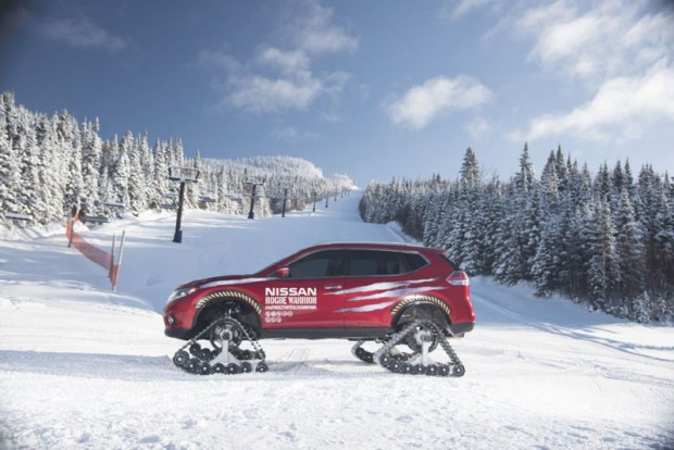 کیت اسنوموبیل شرکت نیسان با قابلیت عبور از تپهها پوشیده از برف + عکس 6 Nissan kits for cars to snowmobiles 4