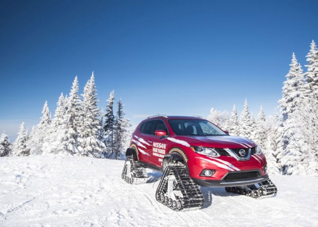 کیت اسنوموبیل شرکت نیسان با قابلیت عبور از تپهها پوشیده از برف + عکس 5 Nissan kits for cars to snowmobiles 7