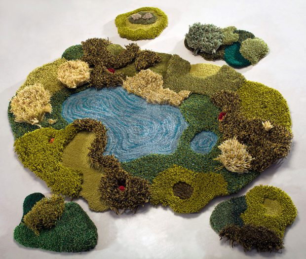 Carpets in the form of green nature 11