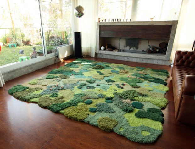 Carpets in the form of green nature 4