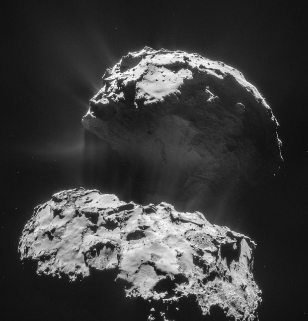 Comet 67P as seen from spacecraft Rosetta