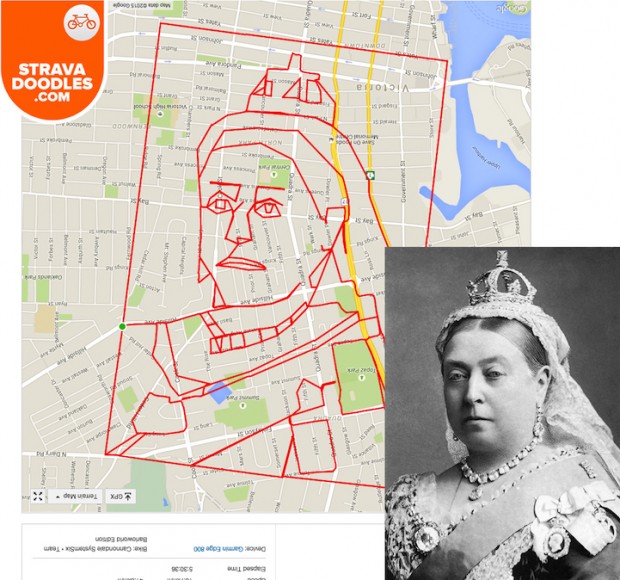 GPS Route Doodles by Riding Bike Around City mihanpost 11