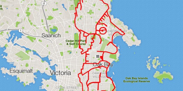 GPS Route Doodles by Riding Bike Around City mihanpost 12