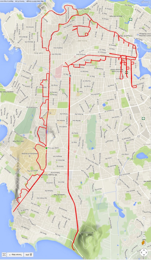 GPS Route Doodles by Riding Bike Around City mihanpost 14