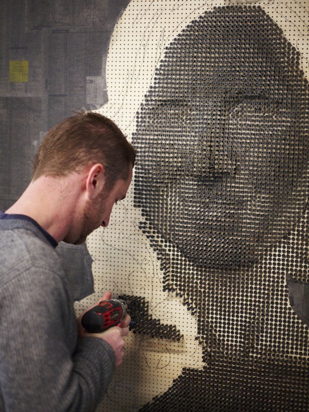 Unique 3D Portraits Using Screw Art mihanpost 14