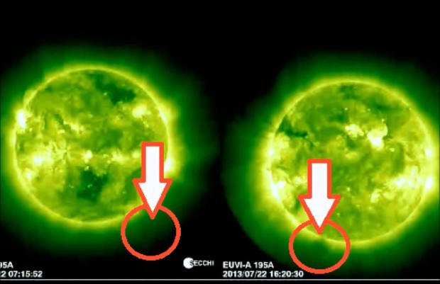 ufo around the Sun 1