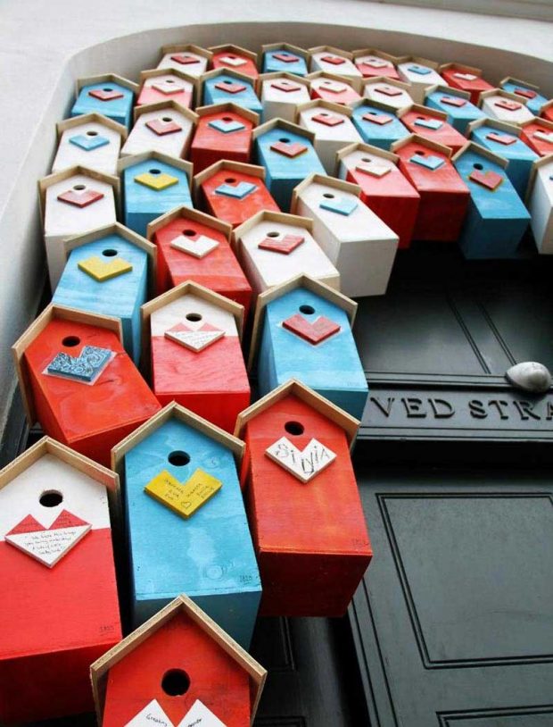 لانه پرندگان توماس وینتر، ابتکاری برای ماندن پرندگان در شهر ؟ 8 لانه پرندگان