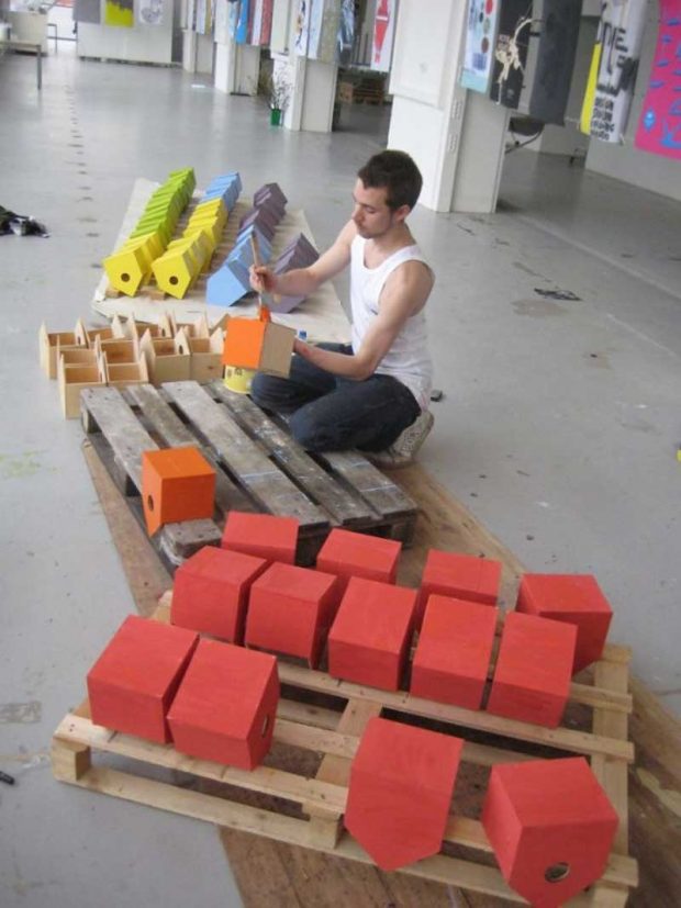 لانه پرندگان توماس وینتر، ابتکاری برای ماندن پرندگان در شهر ؟ 7 لانه پرندگان