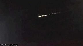 جسم پرنور و آتشین در آسمان شب اسکاتلند