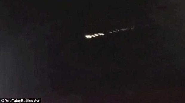 جسم پرنور و آتشین در آسمان شب اسکاتلند