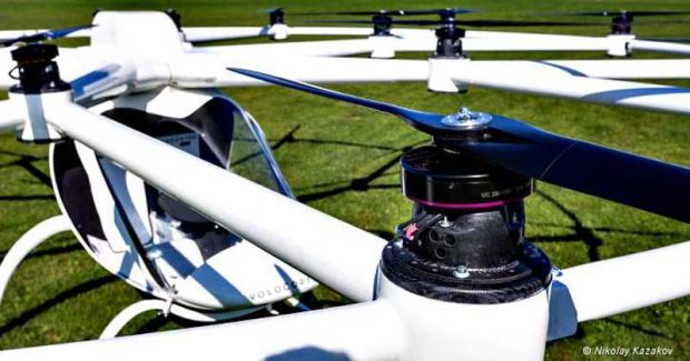 اولین بالگرد الکتریکی پهپادی 8 موتور