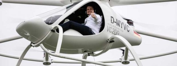 اولین بالگرد الکتریکی پهپادی 8 موتور