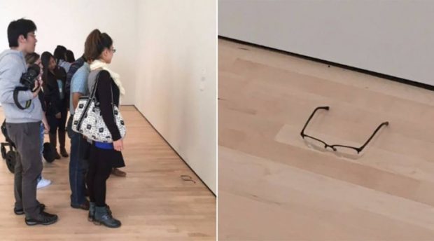 شوخی دو نوجوان عینکی معمولی را اثر هنری موزه فرانسیسکو کرد ؟ 2 عینکی معمولی را اثر هنری موزه فرانسیسکو