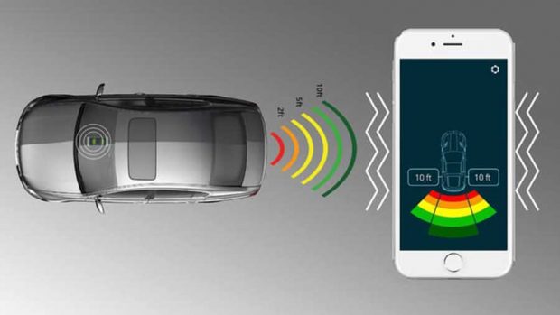 پارک دقیق خودرو با کمک بلوتوث